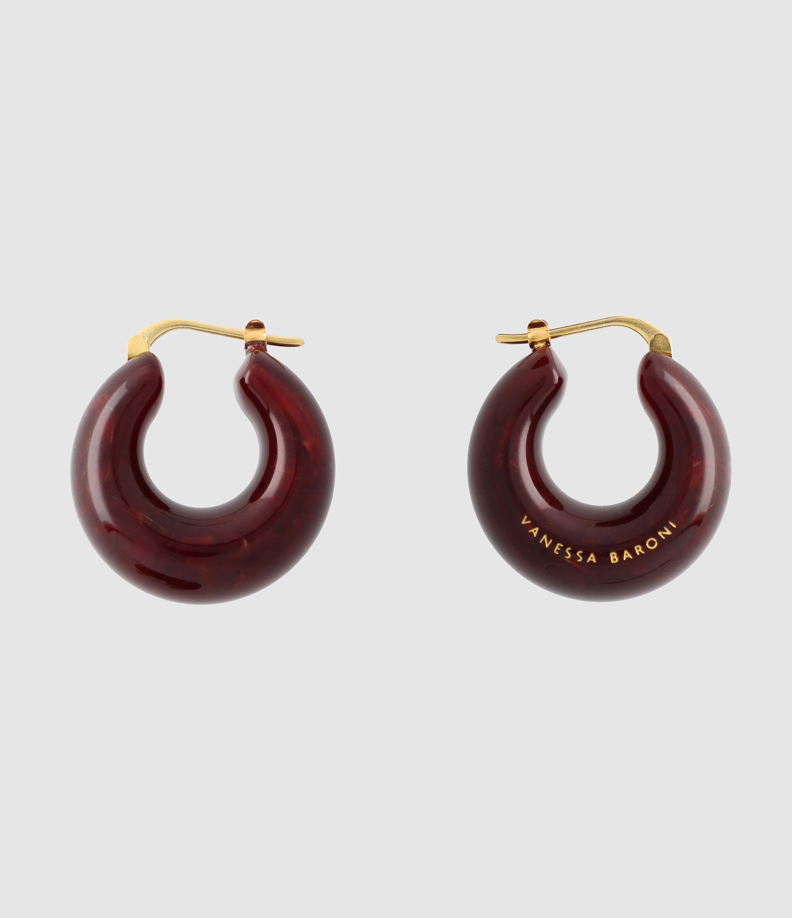 Boucles d'oreilles Circlet Bordeaux Marble
