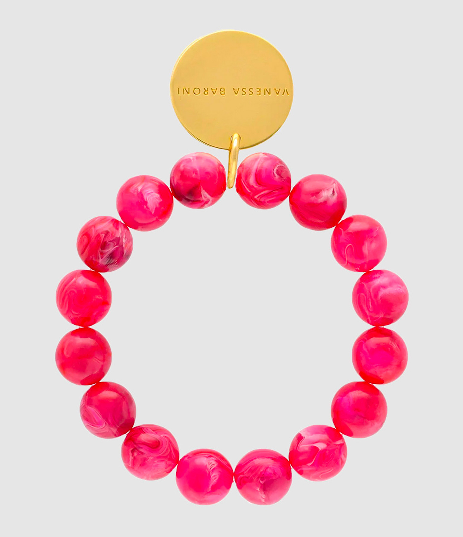 Bracelet Mini Beads Flex Raspberry Marble