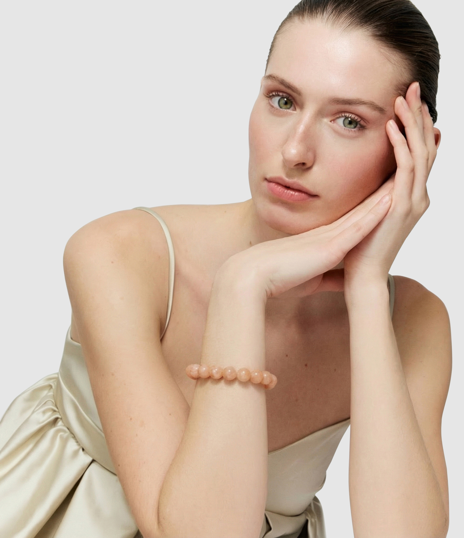 Bracelet Mini Beads Flex Blush Marble