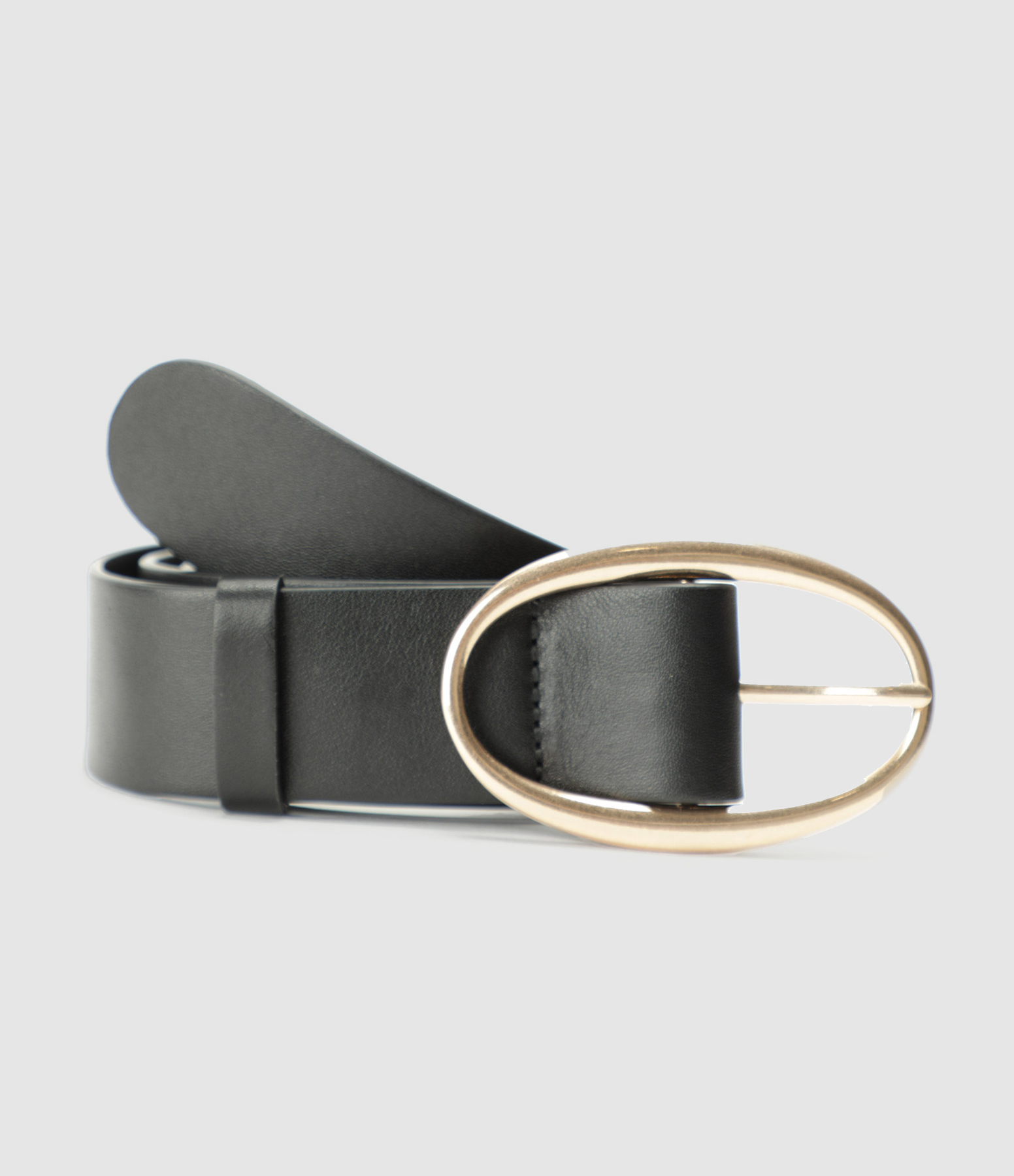 Ceinture Iris 35 Cuir Végétal Noir