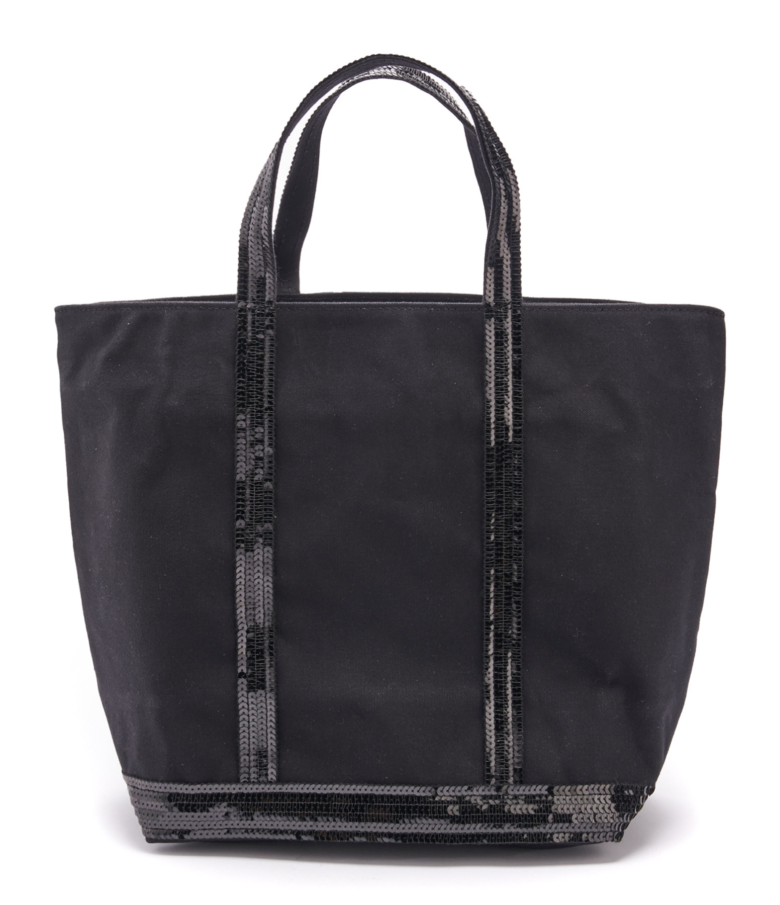 Cabas M Toile Zippée Noir