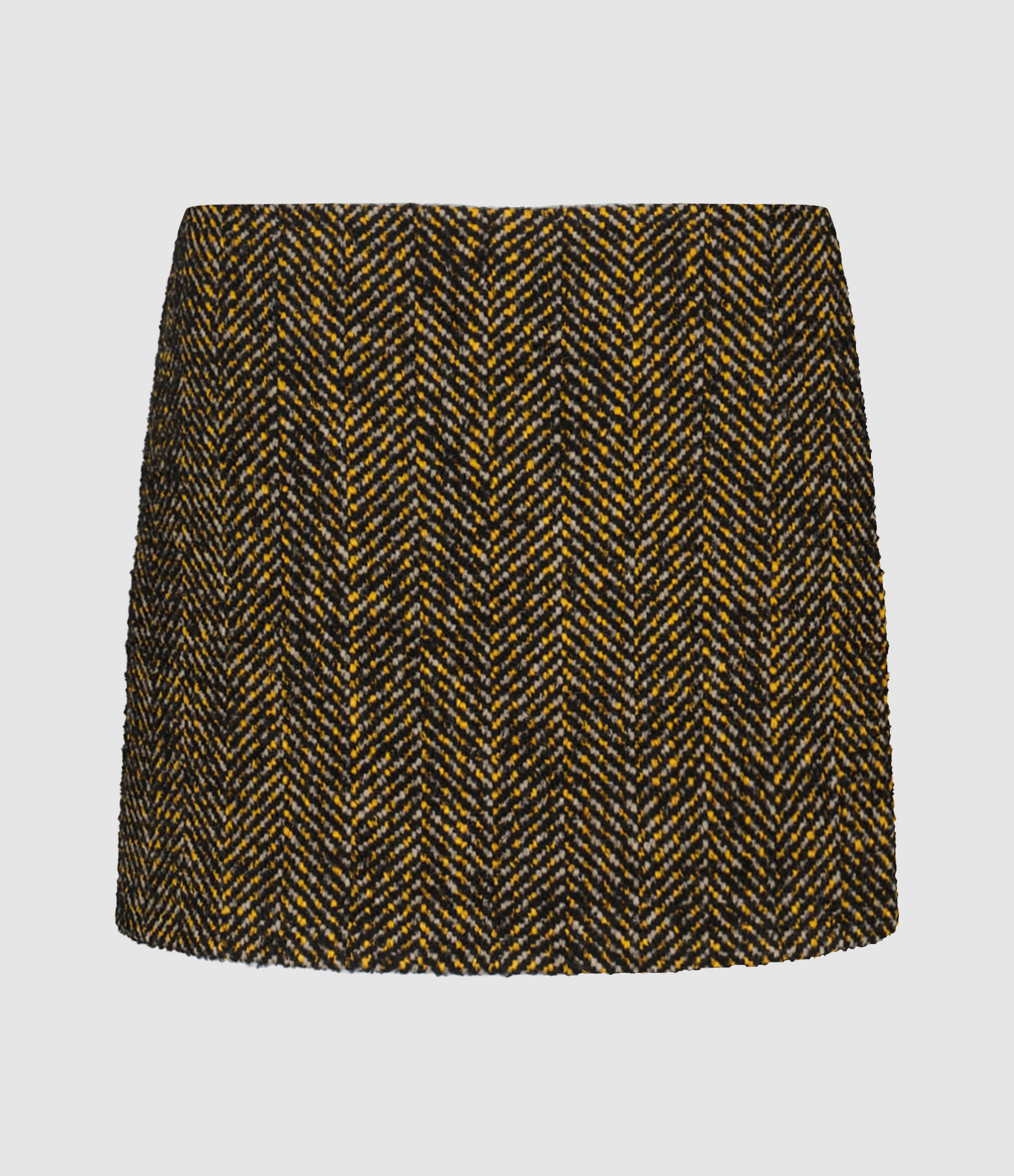 Jupe Tolmia Laine Noir Caramel