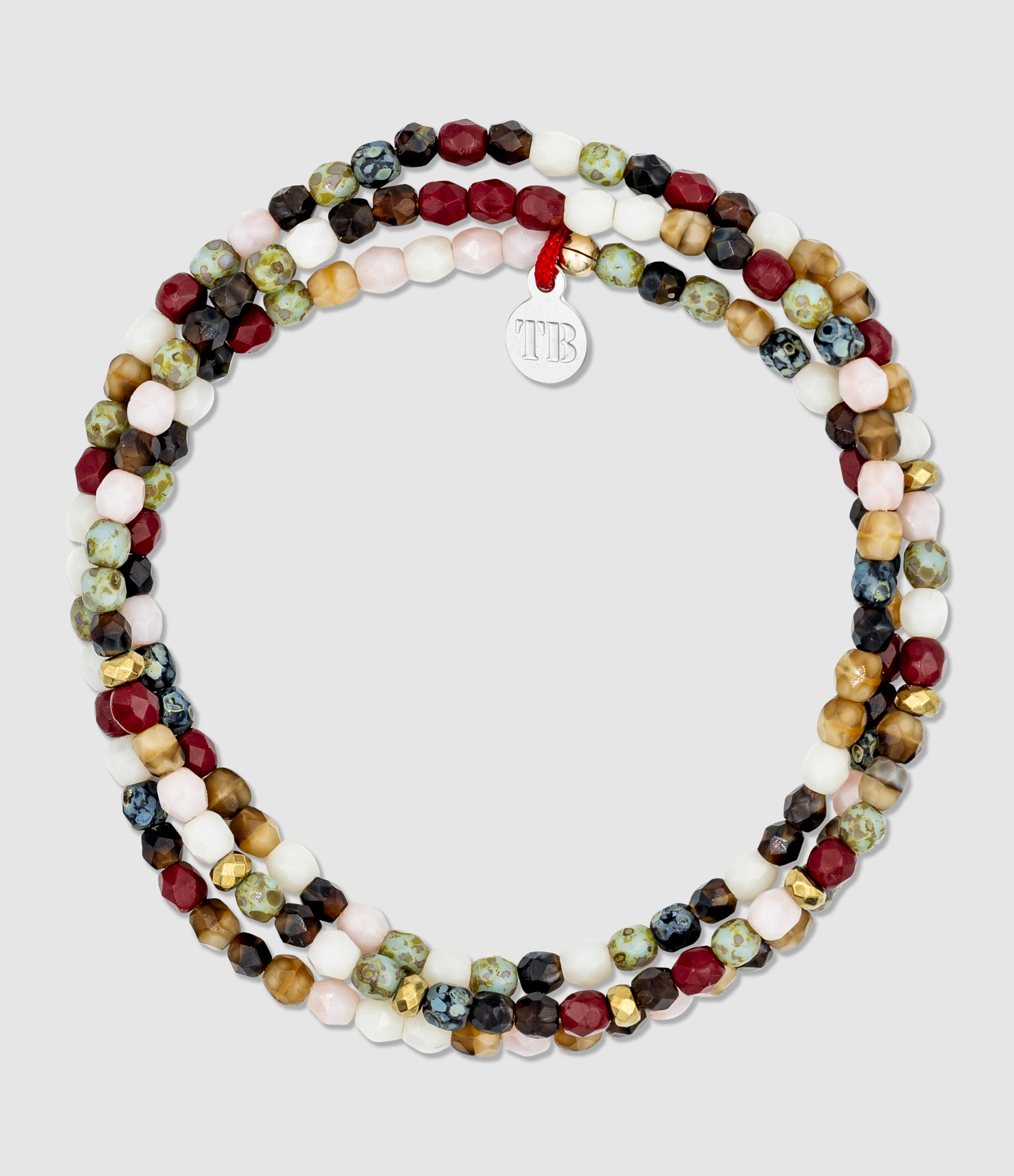 TÊTES BLONDES - Collier et Bracelet 3 Tours Vendôme 24 Multicolore 49cm