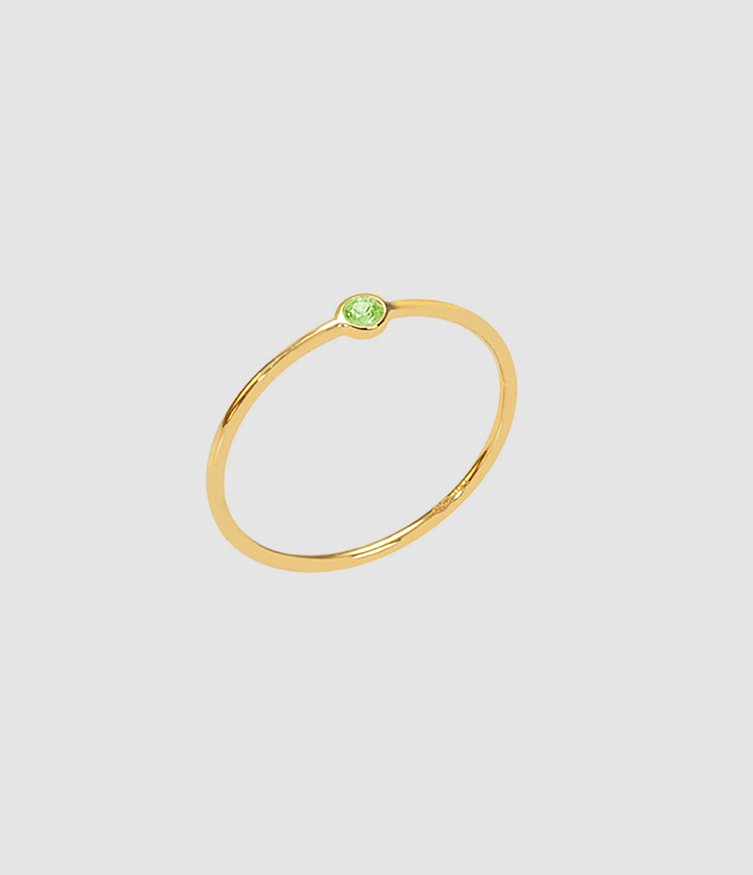 Bague Memory Péridot Or Jaune