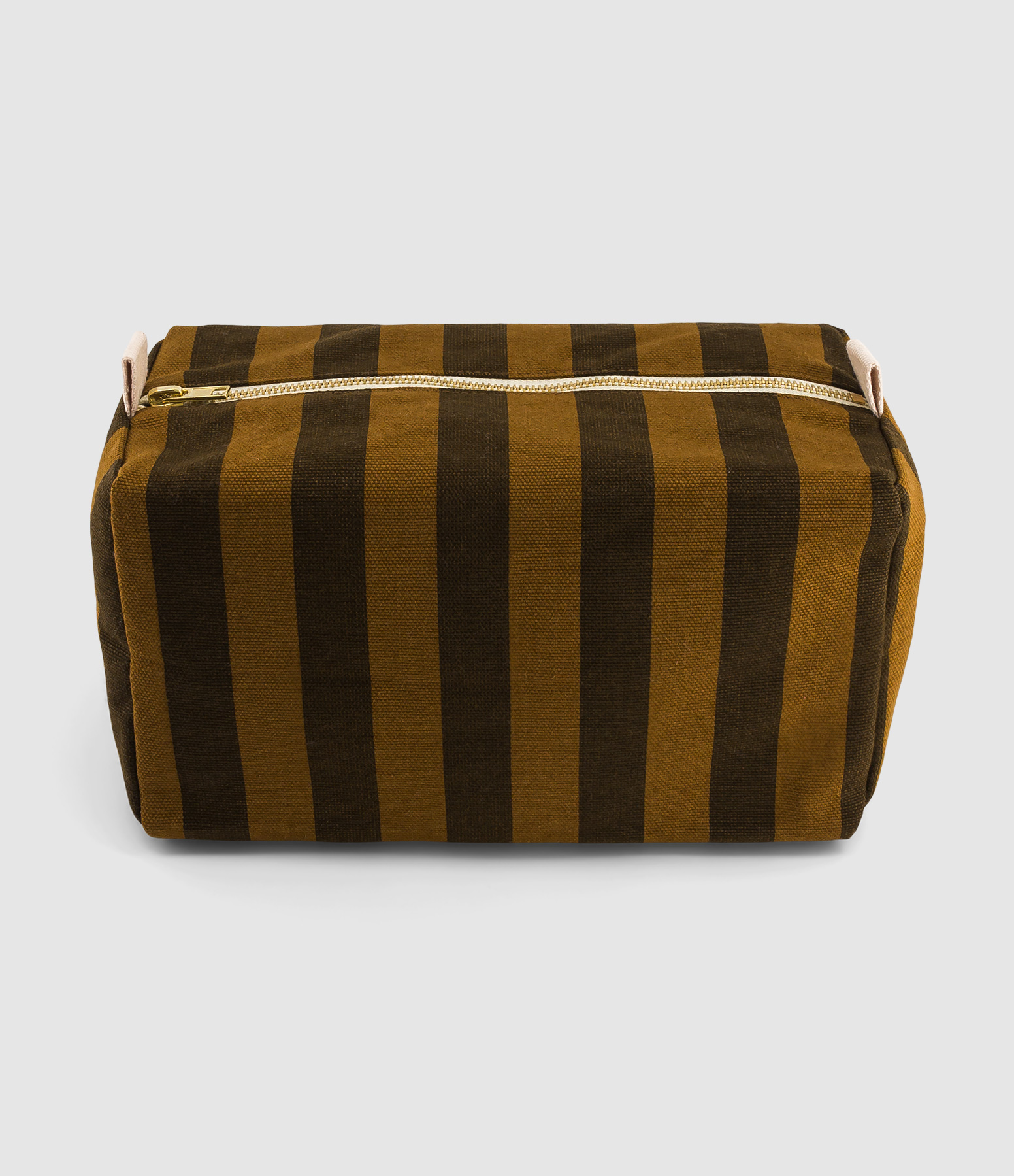 Trousse Vic Rayures Cumin Noir