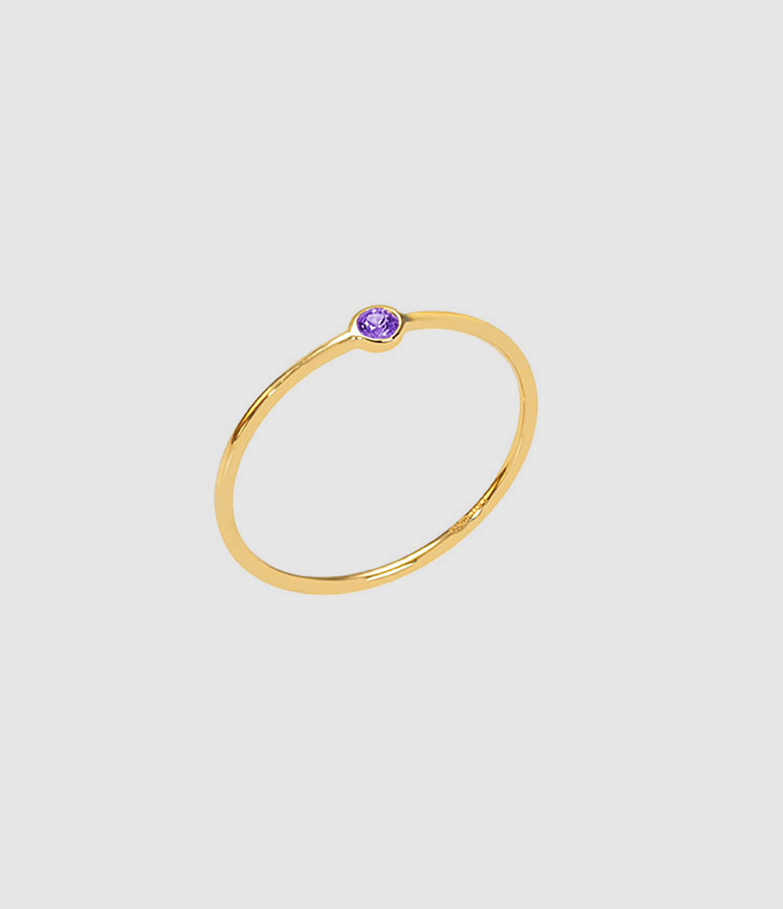 Bague Memory Améthyste Or Jaune