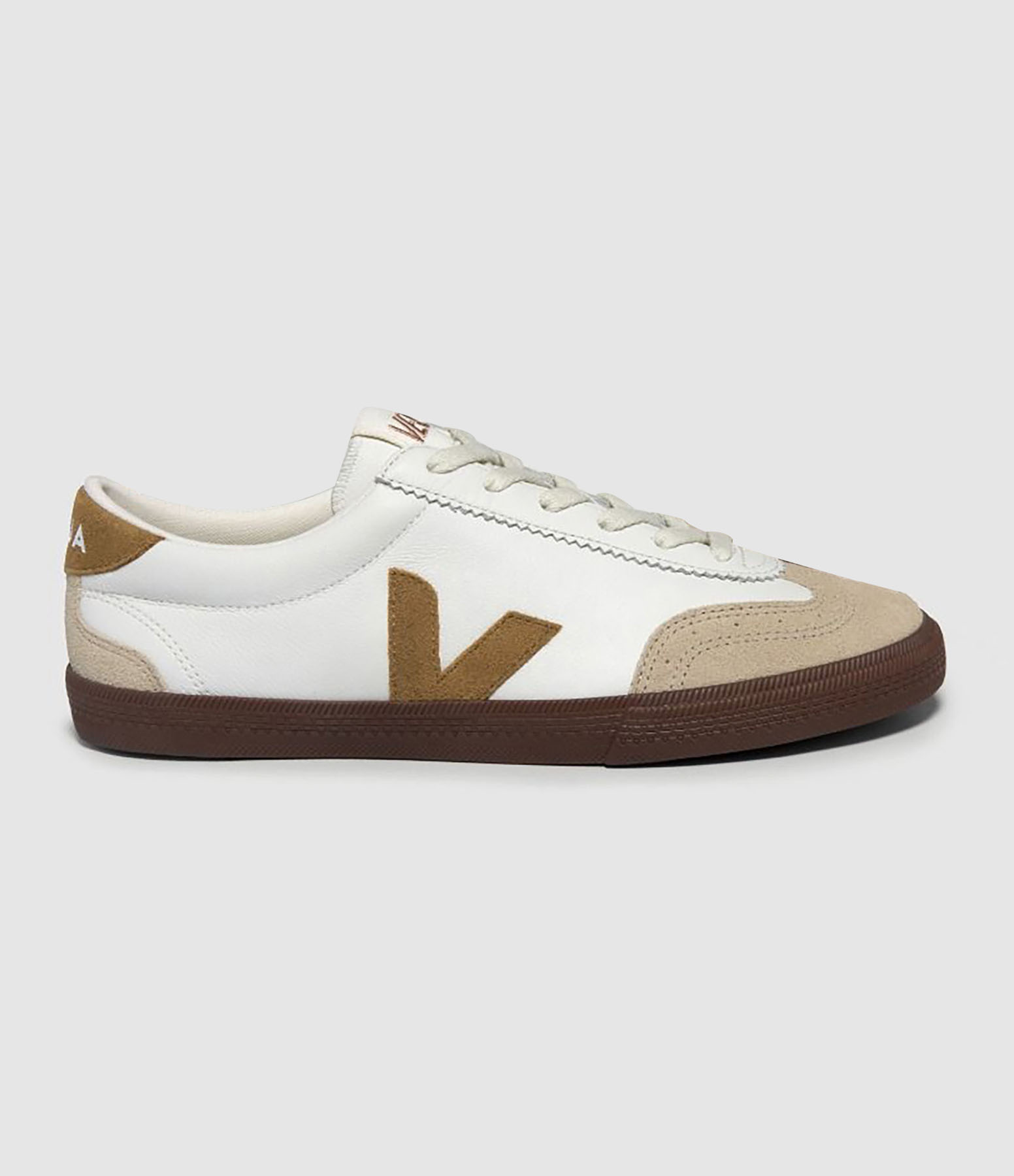 Baskets Volley Cuir White Tent Bark