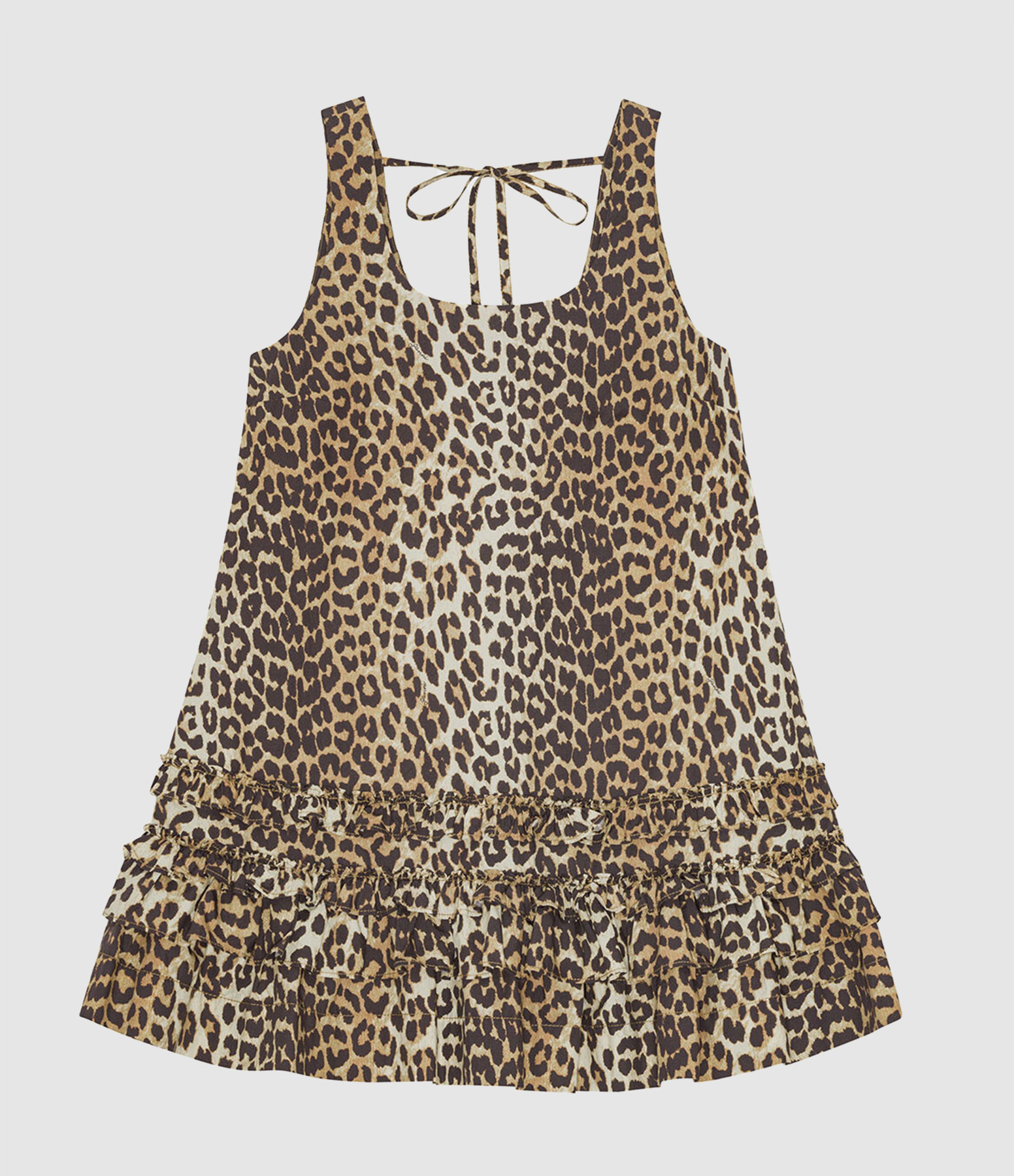 Robe Printed Cotton Poplin U-Neck Almond Milk