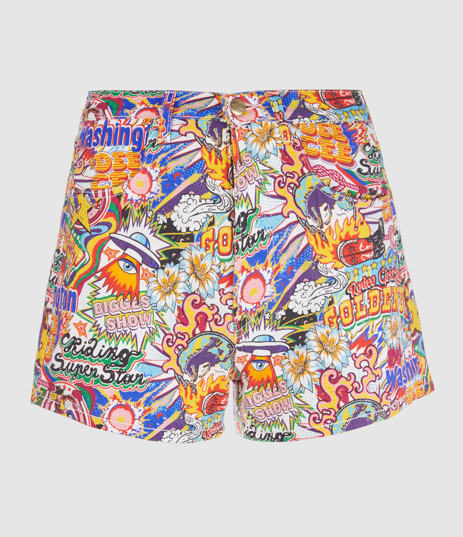 Short Wild Denim Imprimé Multicolore