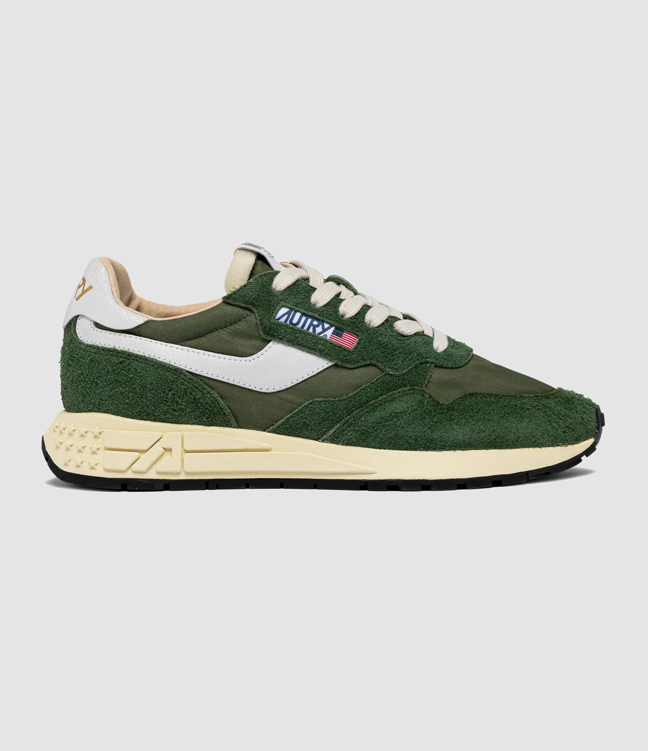 Baskets Homme Reelwind Daim Nylon Vert Militaire