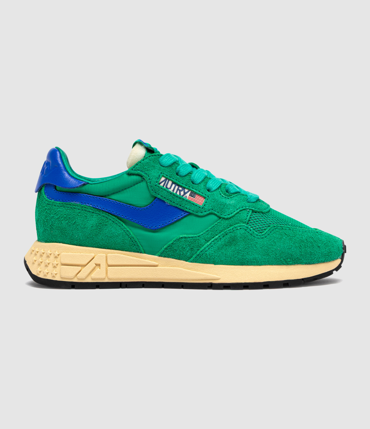 Baskets Reelwind Low Suede Net Emerald Dazzling Blue
