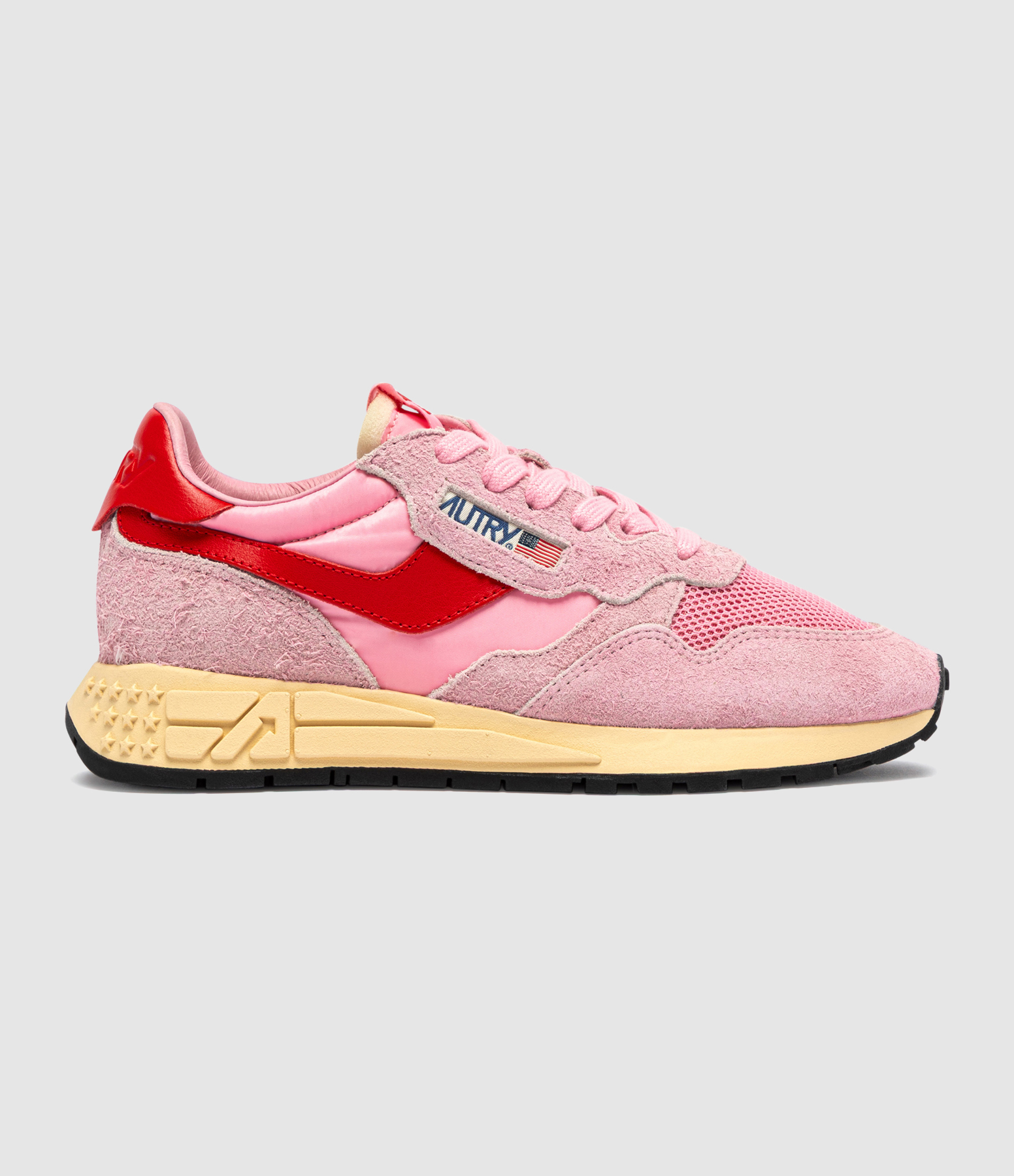 Baskets Reelwind Low Suede Net Pink Cher Flame