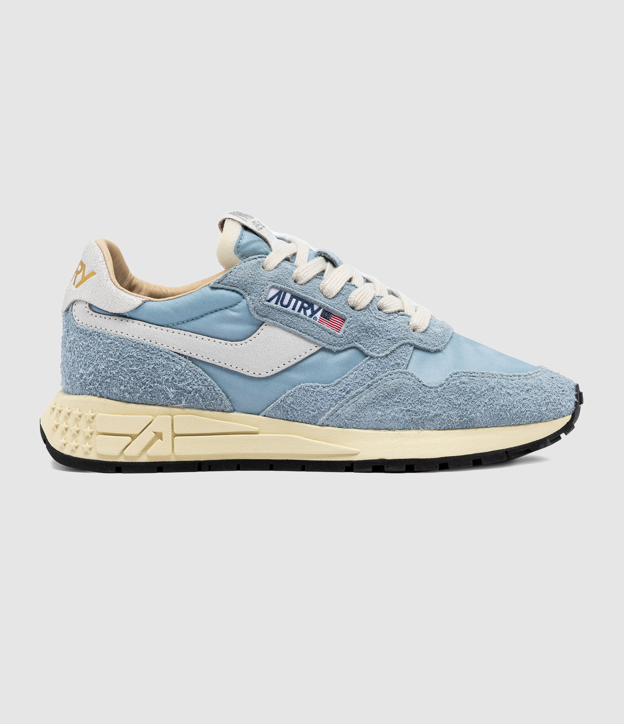 Baskets Reelwind Daim Nylon Bleu Clair