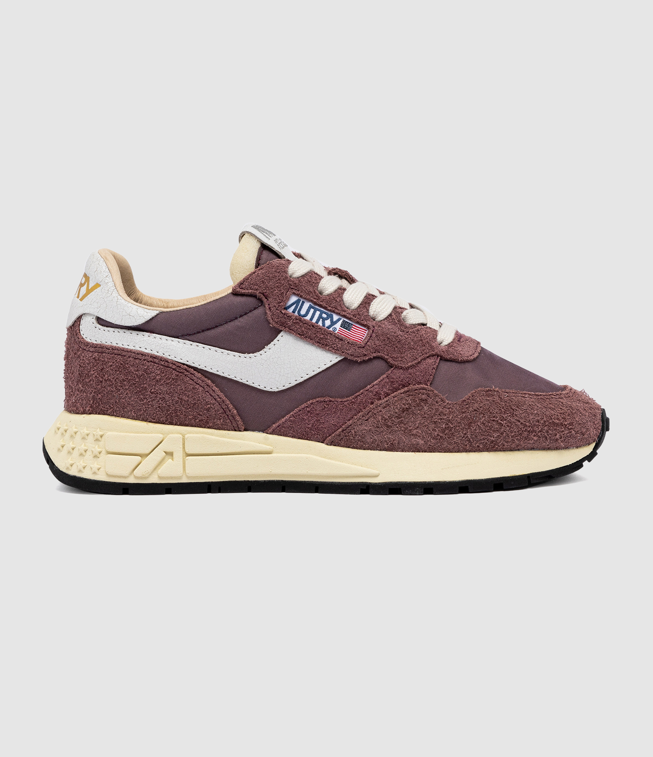 Baskets Reelwind Daim Nylon Marron