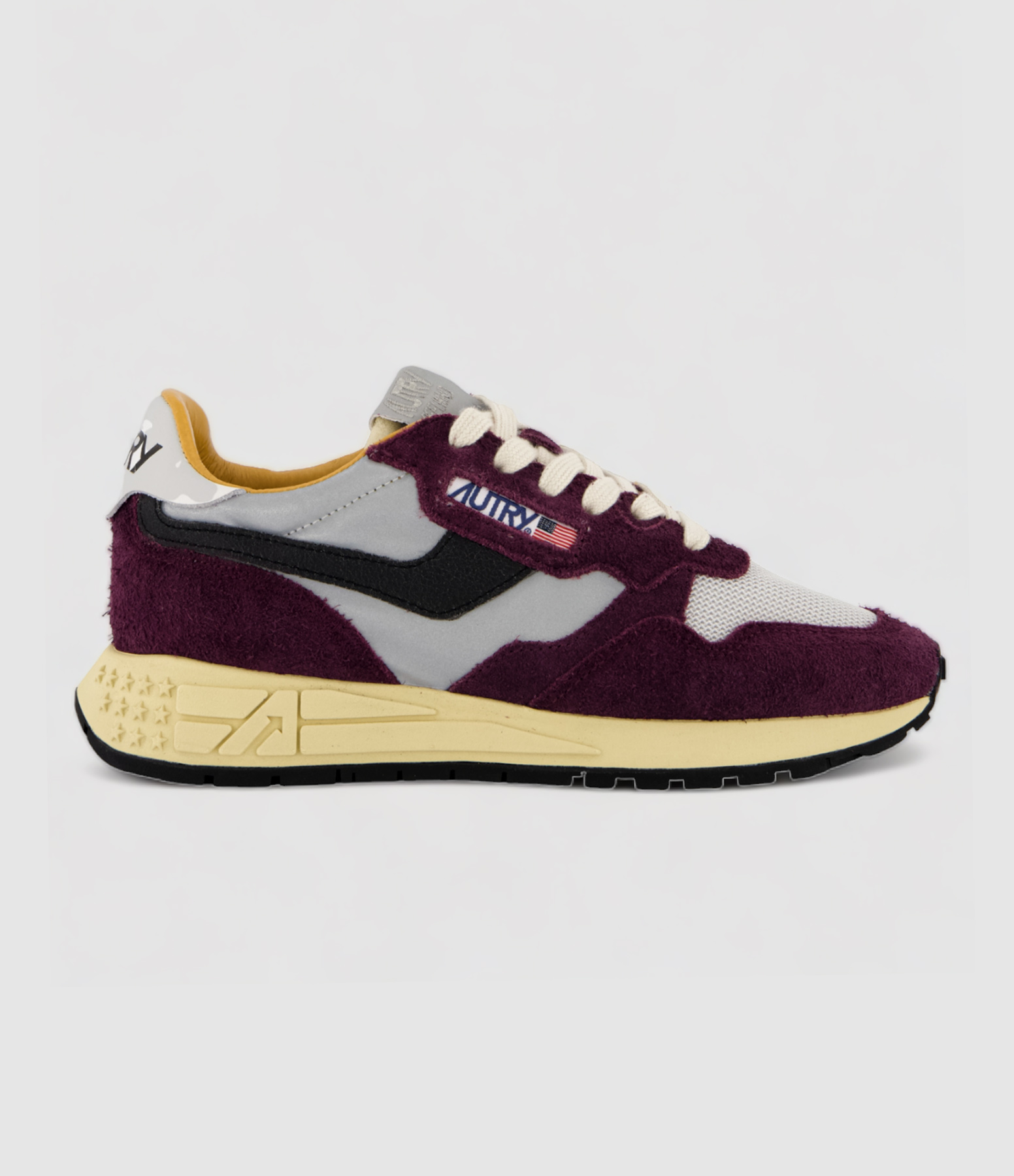 Baskets Reelwind Daim Nylon Violet, Noir