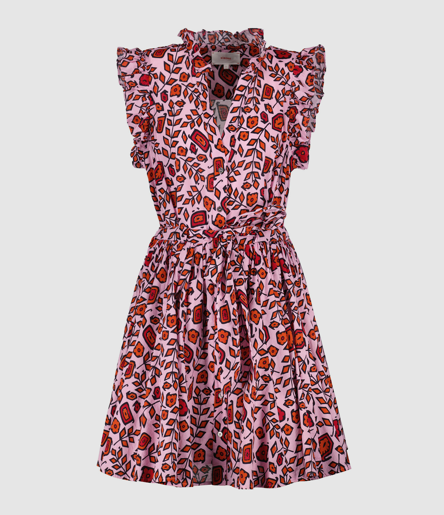 Robe Leana Imprimé Positano Rose