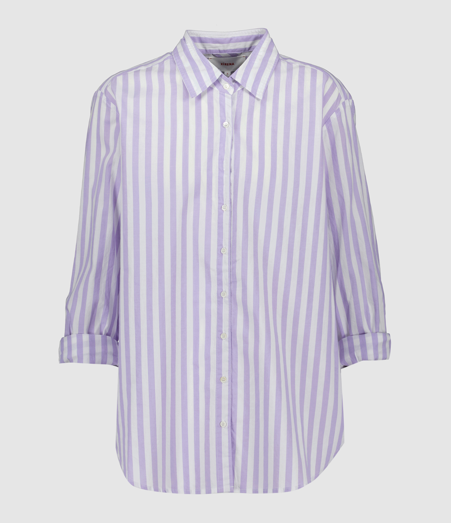 Chemise Beau Coton Rayures Améthyste