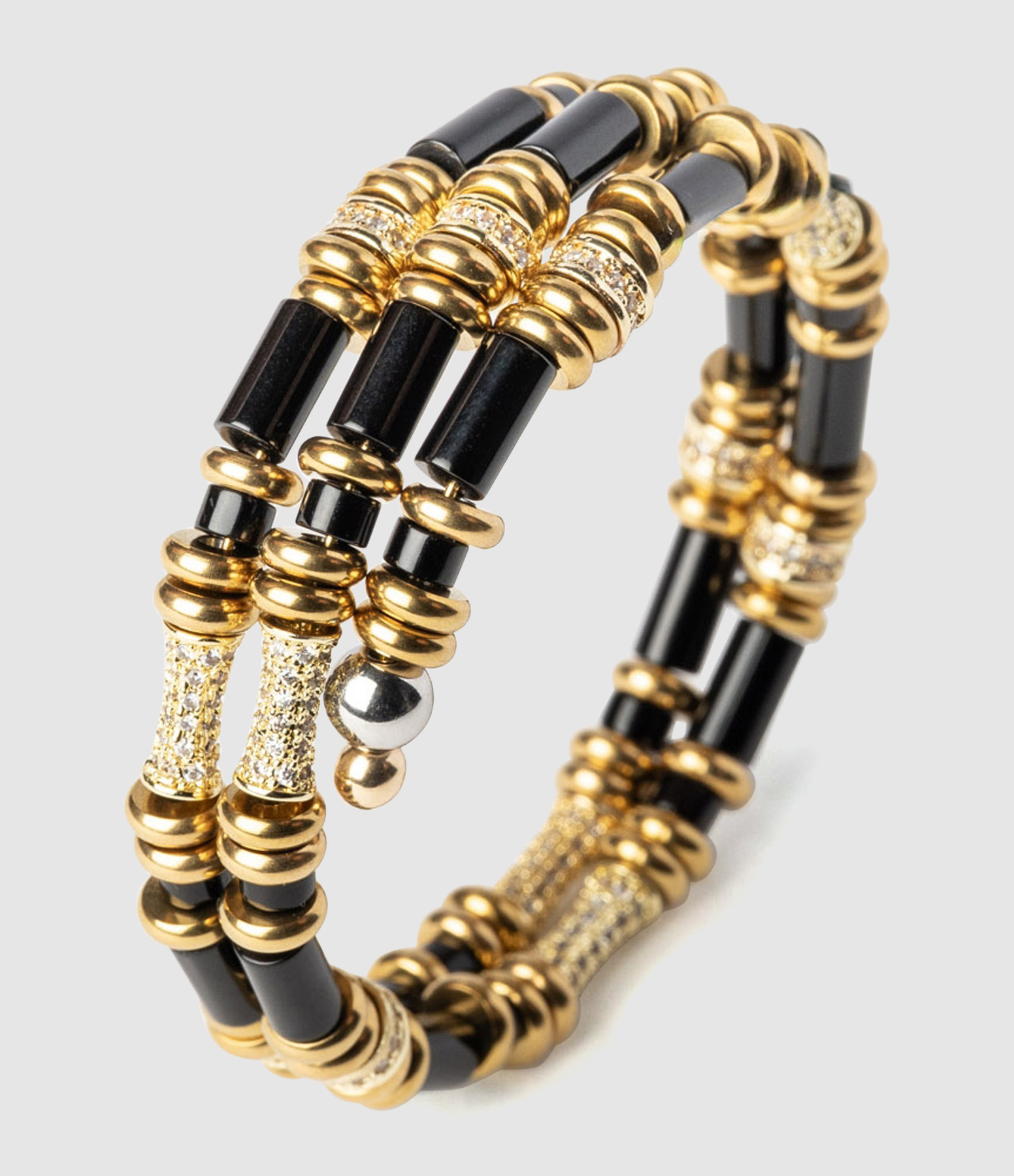 Bracelet Yara Shiny Noir