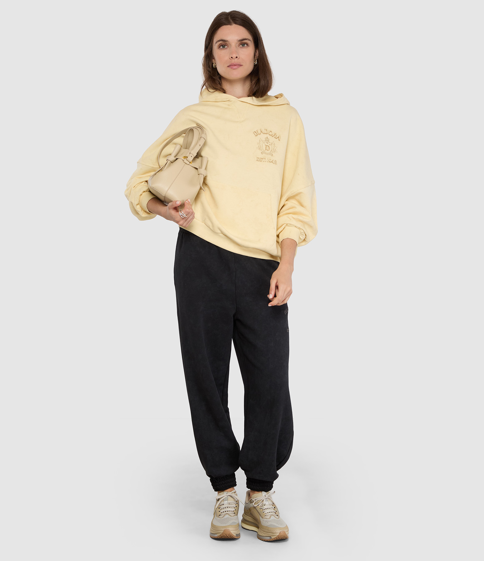 Sac Gyoza Cuir Grainé Angora