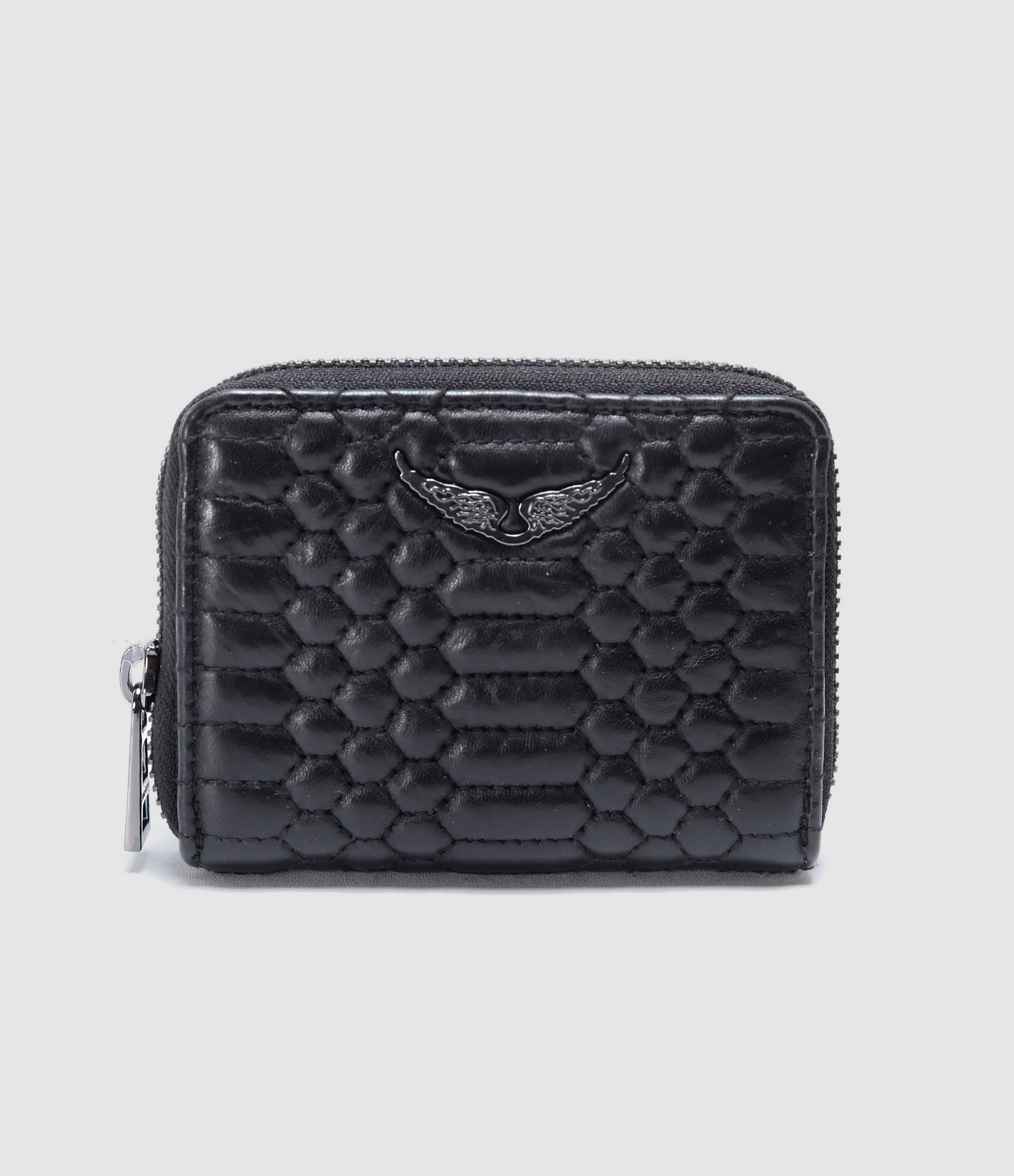 Porte-monnaie ZV Mini Mat Cuir Noir