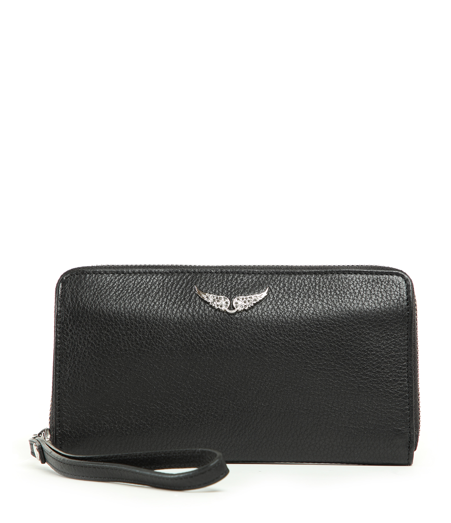 Portefeuille Compagnon Cuir Grainé Noir