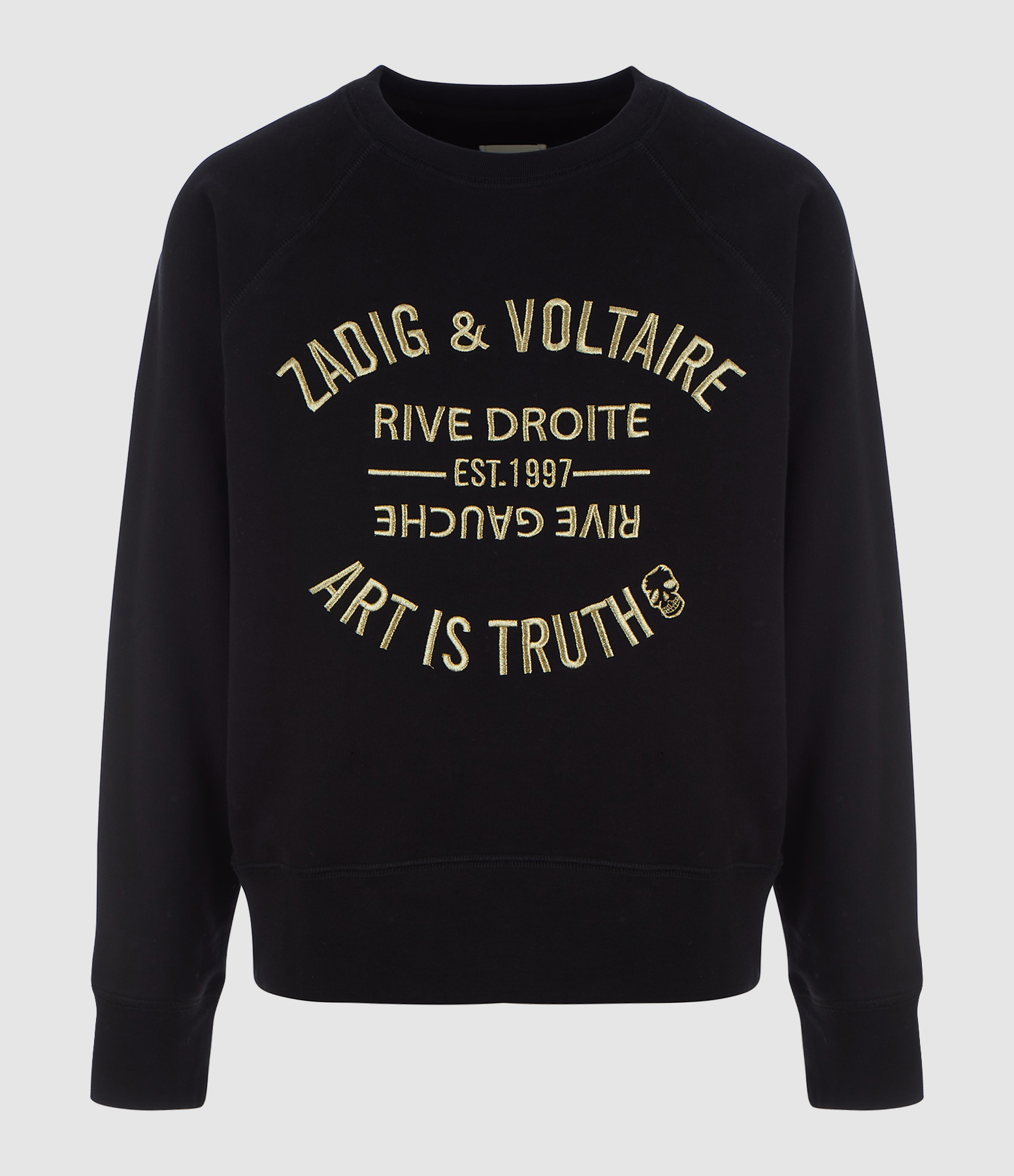 Sweatshirt Upper Blason Coton Noir