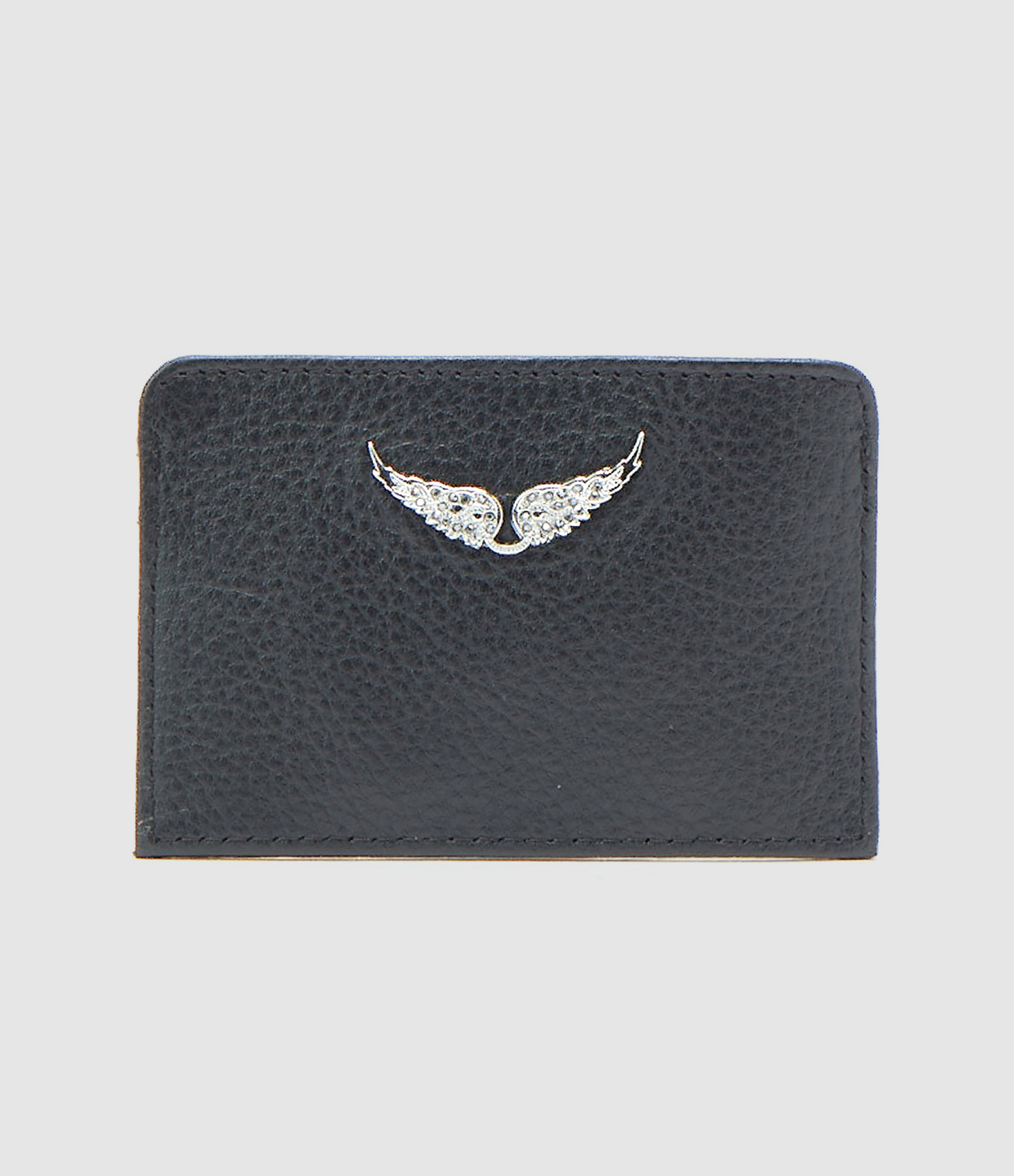 Porte-cartes ZV Cuir Grainé Noir
