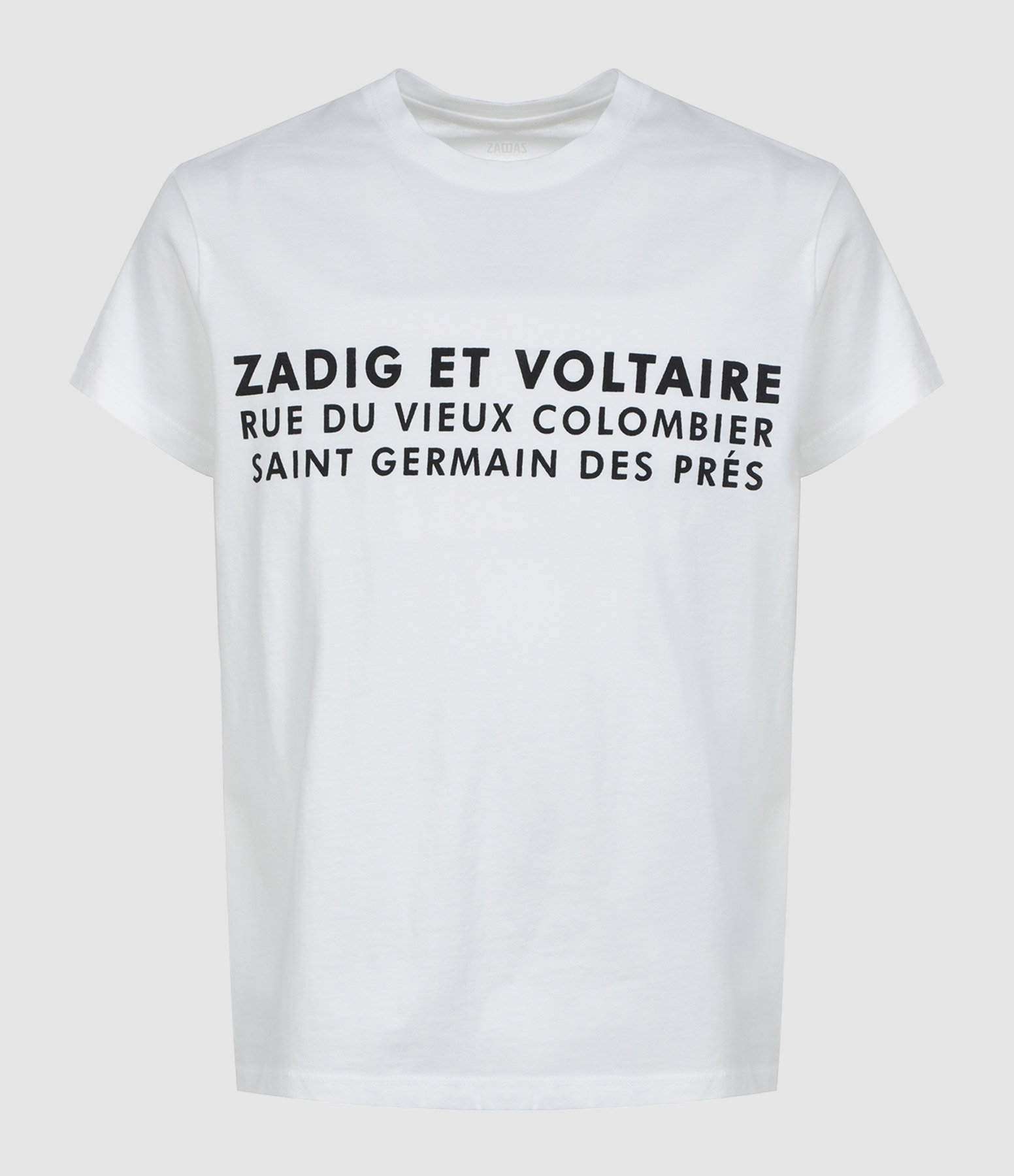 Tee-shirt Zoe ZV Address Coton Blanc
