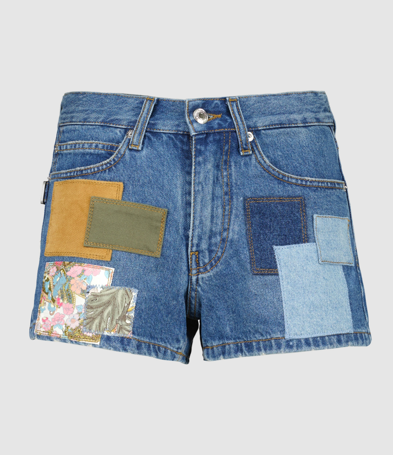 Short Sina Denim Coton Bleu Clair