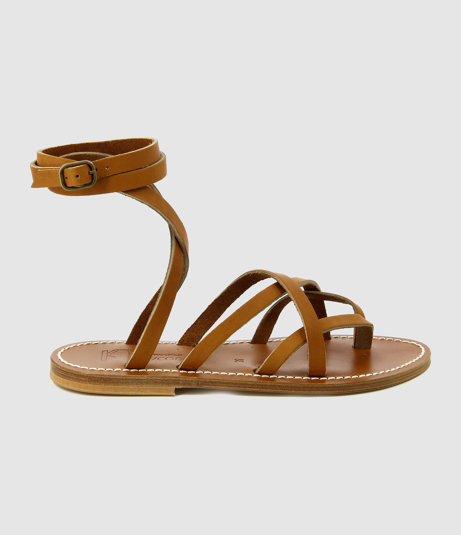 Sandales Zenobie Cuir PUL Naturel