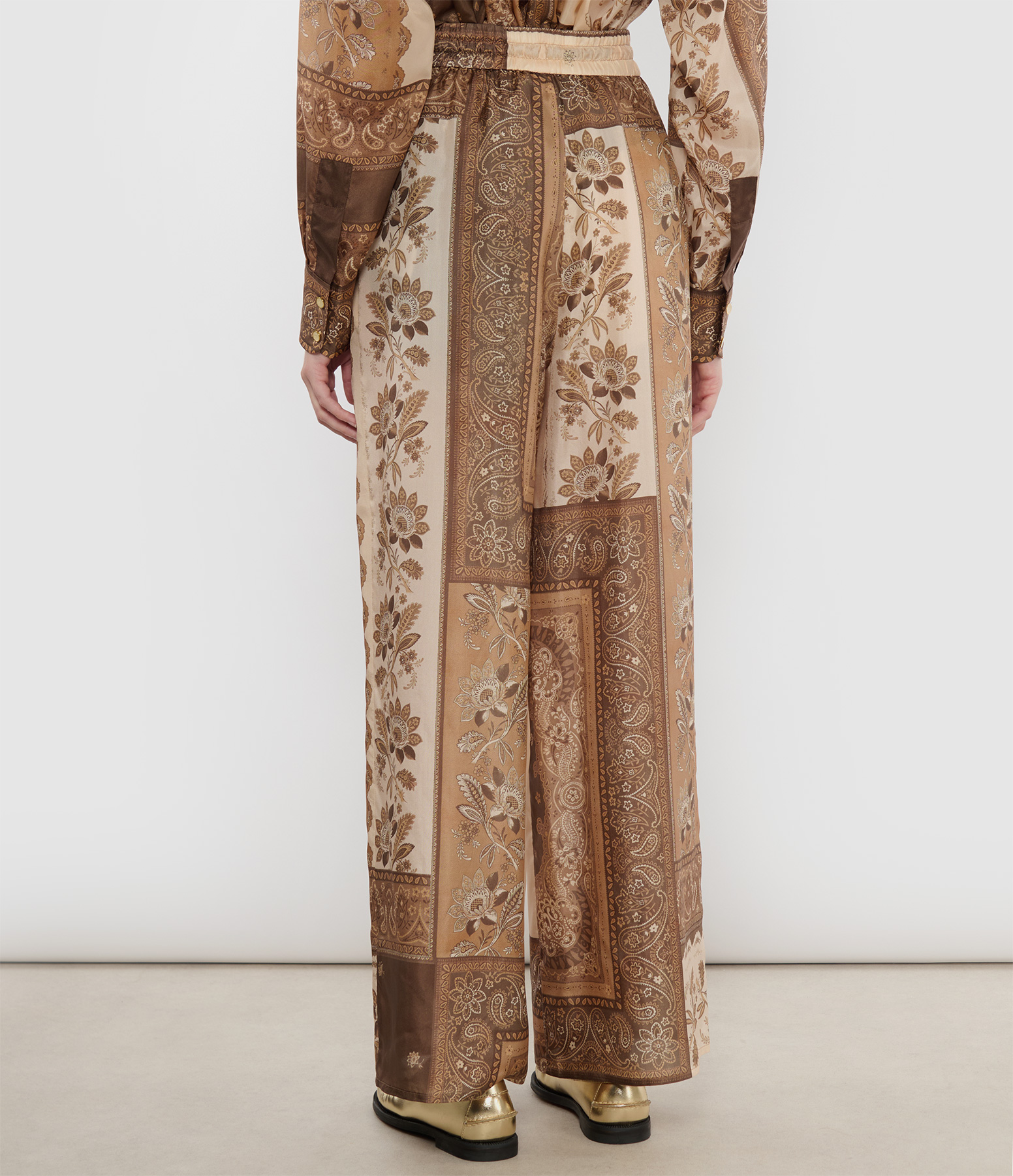 ZIMMERMANN 럭키 초콜릿 반다나 팬탈론