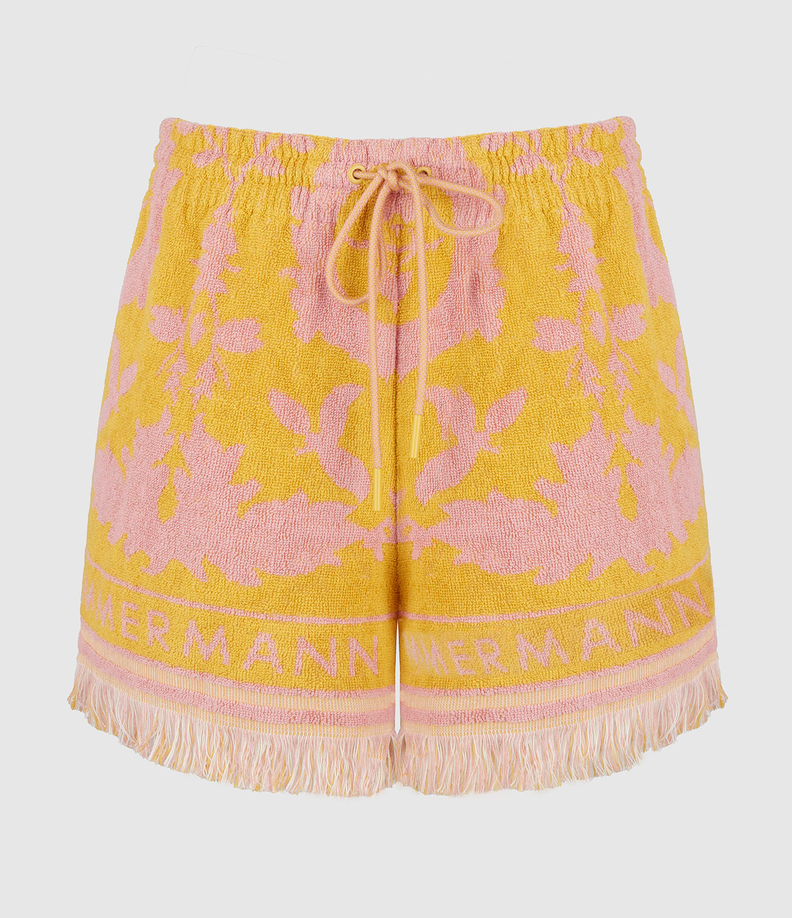 Short Wylie Toweling Mustard/Pink