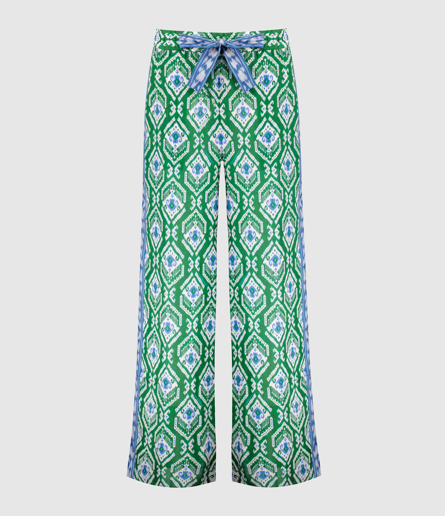 Pantalon Wylie Green/Blue Ikat